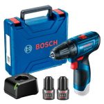 06019G80G0 Taladro Atornillador Bosch GSR 120-LI, con 2 baterías y maletín