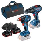 0615A001KT 0615A001KT COMBO Llave de impacto inalámbrica 18V 06019J22E0 + Rotomartillo inalámbrico Bosch GSB 18V-50 06019H51E2 + Starter Kit 18V  0615A001k6 + Bolsa de Transporte Mediana Bosch 1619BZ0100 +