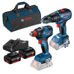 0615A001KT 0615A001KT COMBO Llave de impacto inalámbrica 18V 06019J22E0 + Rotomartillo inalámbrico Bosch GSB 18V-50 06019H51E2 + Starter Kit 18V  0615A001k6 + Bolsa de Transporte Mediana Bosch 1619BZ0100 +