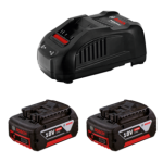 1600A015TD Kit Bosch de 2 baterías GBA 18V 4,0Ah + Cargador GAL 1880 CV
