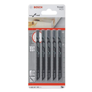2608667300 Segueta Bosch T111C Basic for wood blister con 5 unidades