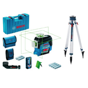 BCH-KIT00016 Nivel láser líneas verde Bosch GLL 3-80 CG  0601063T01 +  Tripié para nivel Bosch BT 160 601091200